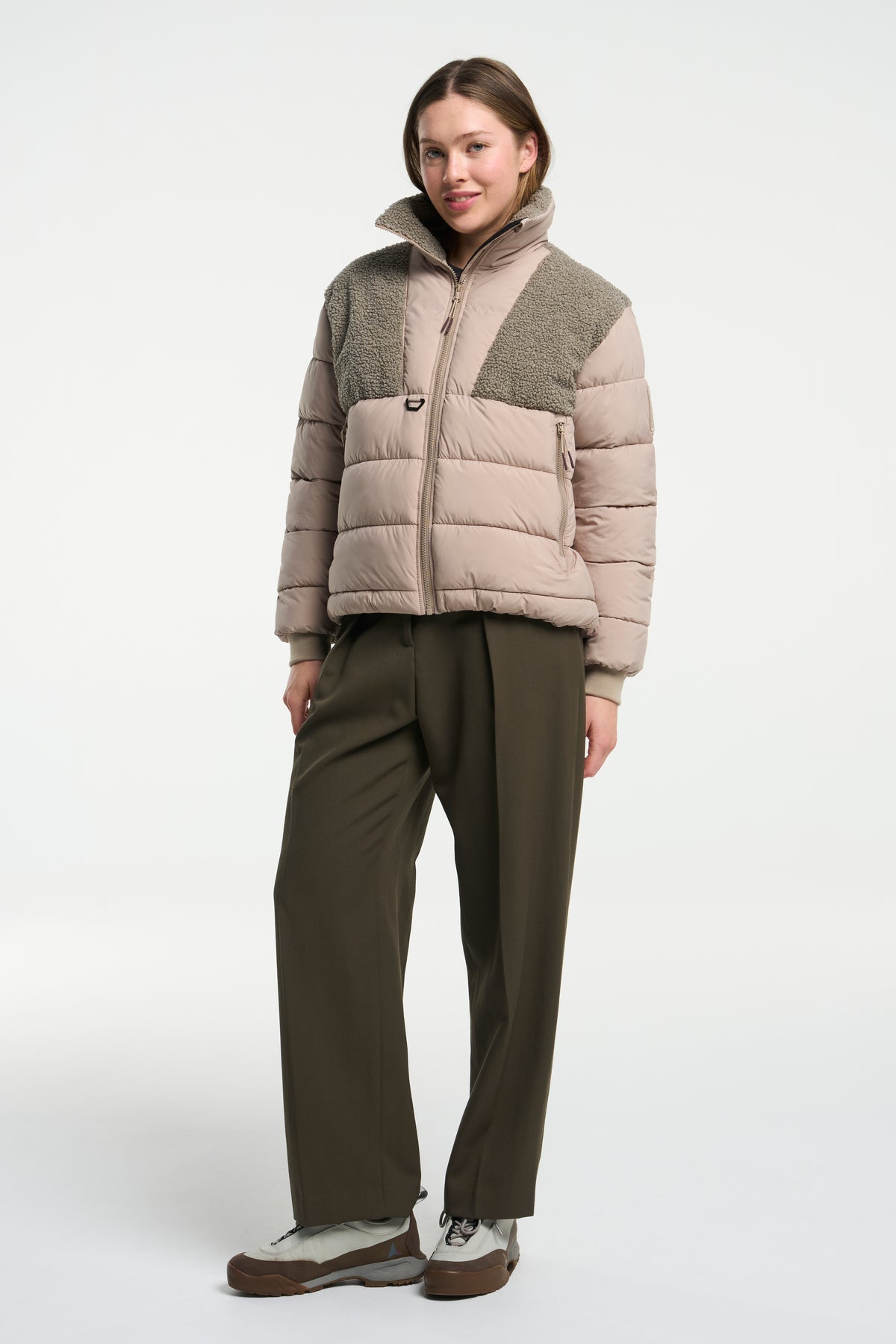 Tenson Kenun Hybrid Jacket Women Sand, Produktansicht