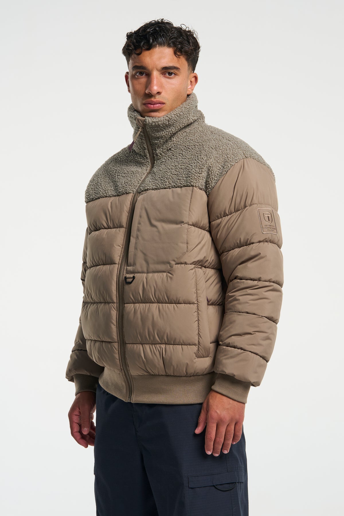 Tenson Kenun Hybrid Jacket Men Taupe, Produktansicht