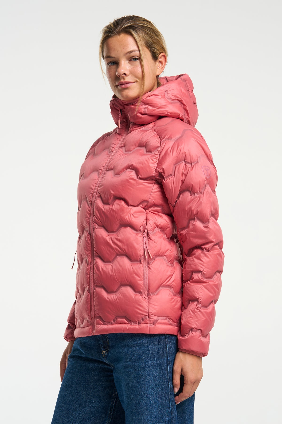 Tenson Miyabi Hood Down Jacket Women Rosa, Produktansicht