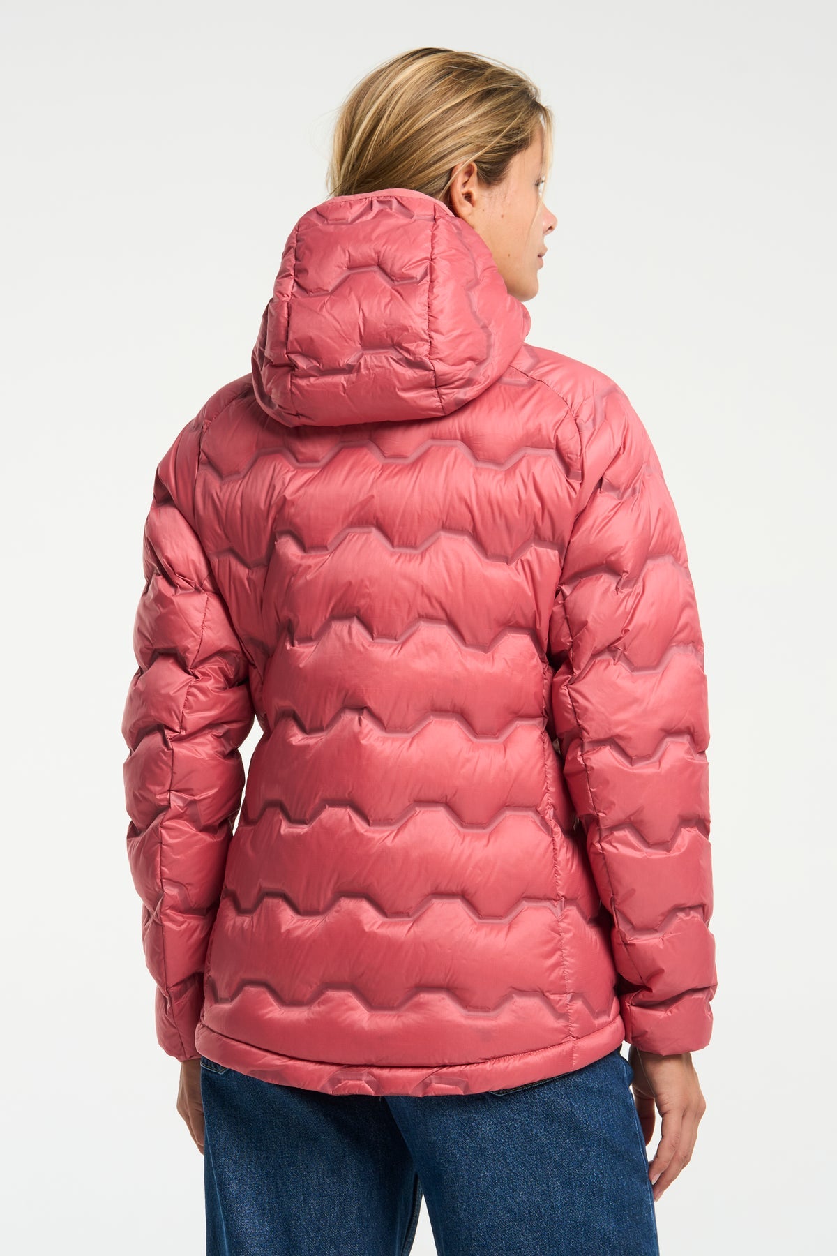 Tenson Miyabi Hood Down Jacket Women Rosa, Produktansicht