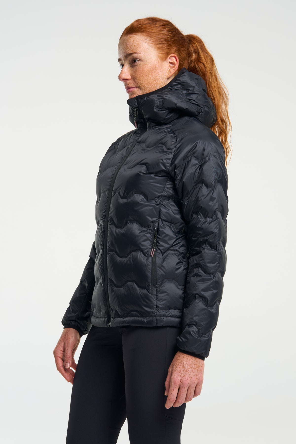 Tenson Miyabi Hood Down Jacket Women Schwarz, Produktansicht