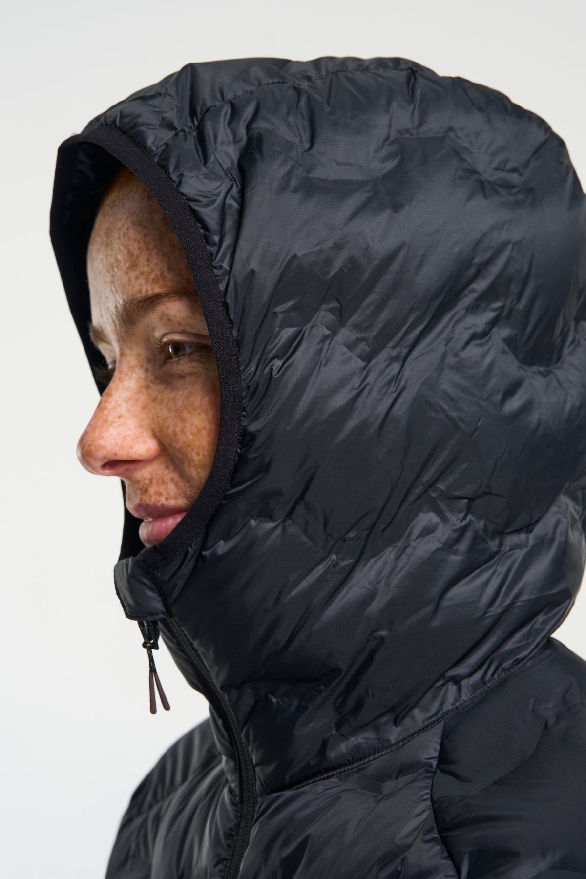 Tenson Miyabi Hood Down Jacket Women Schwarz, Produktansicht