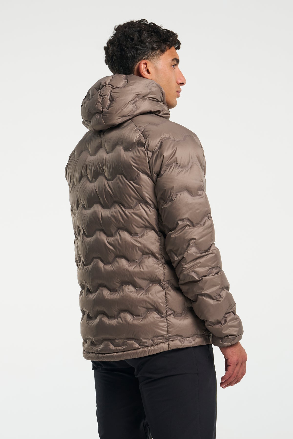 Tenson Miyabi Hood Down Jacket Men Braun, Produktansicht