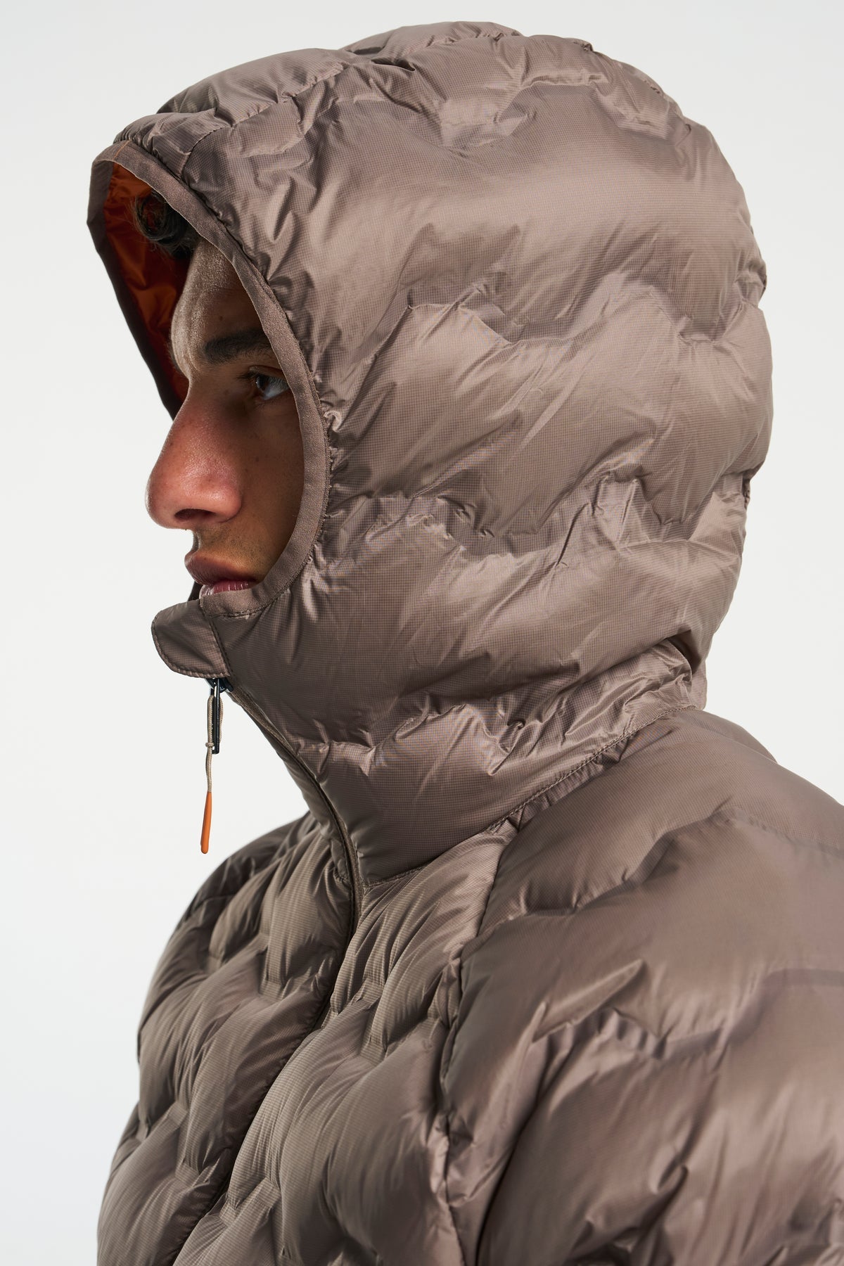 Tenson Miyabi Hood Down Jacket Men Braun, Produktansicht