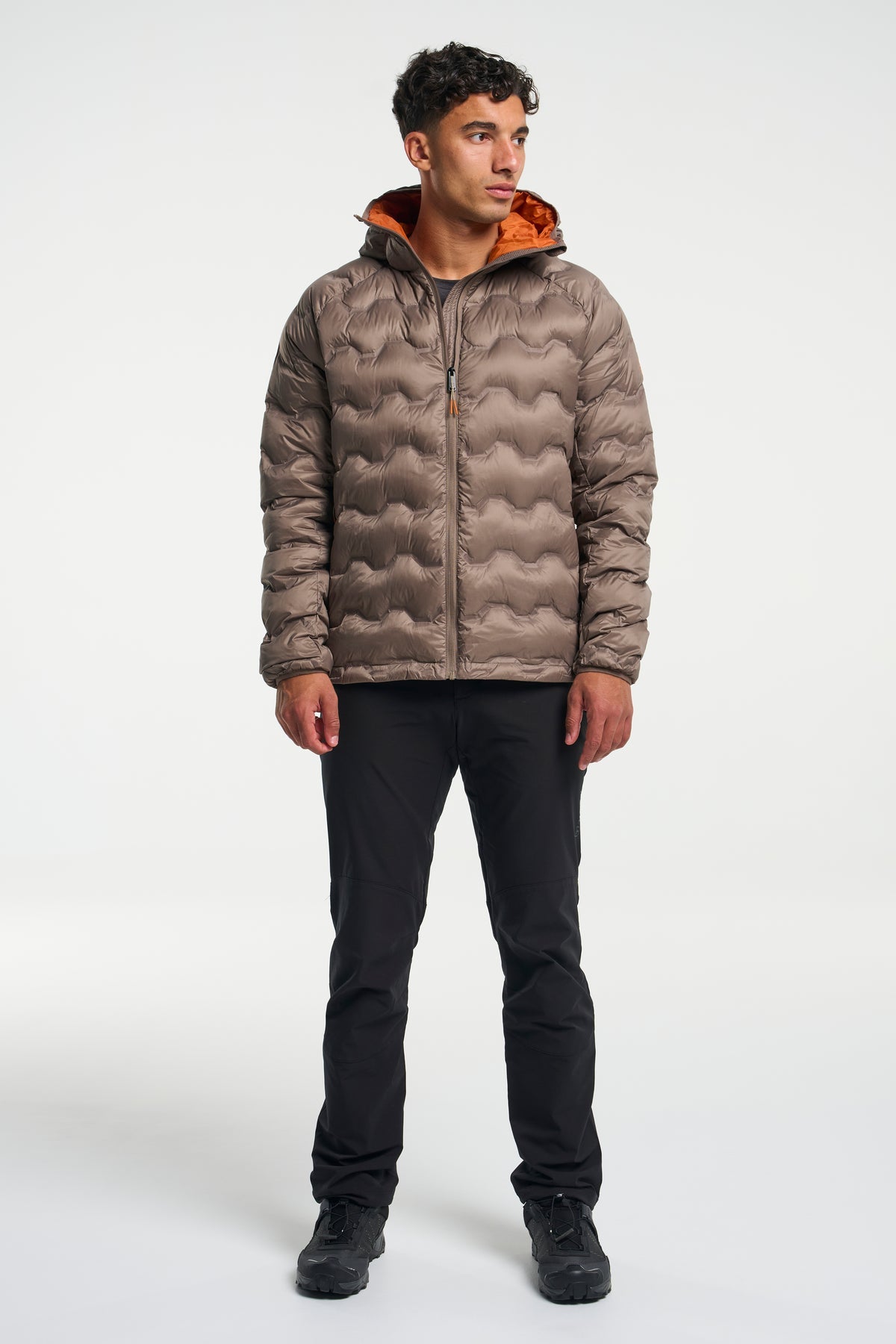 Tenson Miyabi Hood Down Jacket Men Braun, Produktansicht