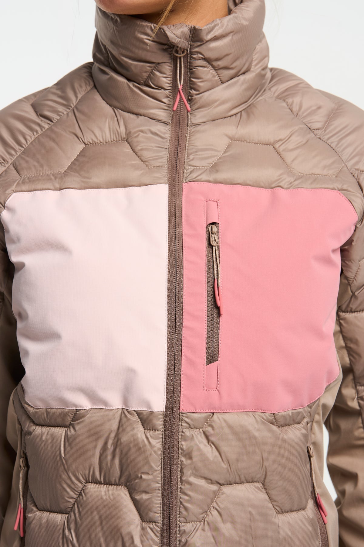 Tenson Miyabi Hybrid Jacket Women Taupe, Produktansicht