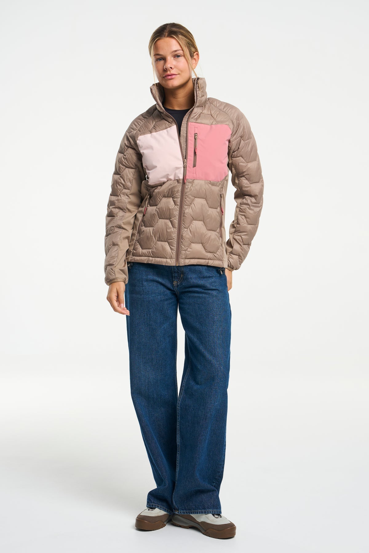 Tenson Miyabi Hybrid Jacket Women Taupe, Produktansicht