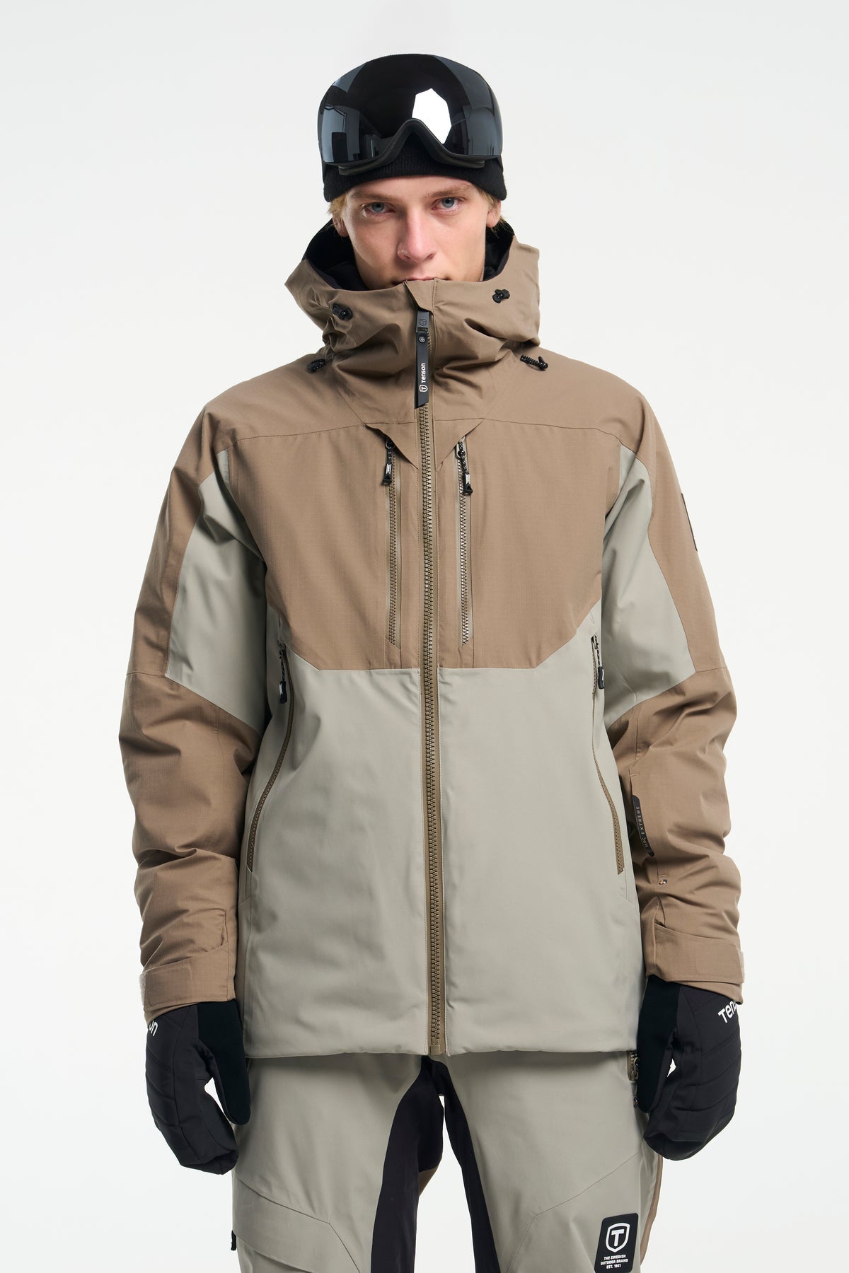 Tenson Stratos Jacket Men Taupe, Produktansicht