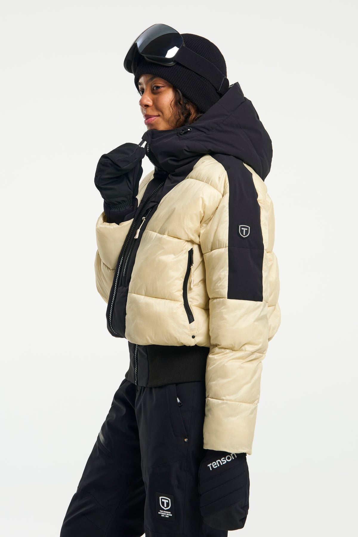 Tenson Monamie Ski Jacket Women Creme, Produktansicht