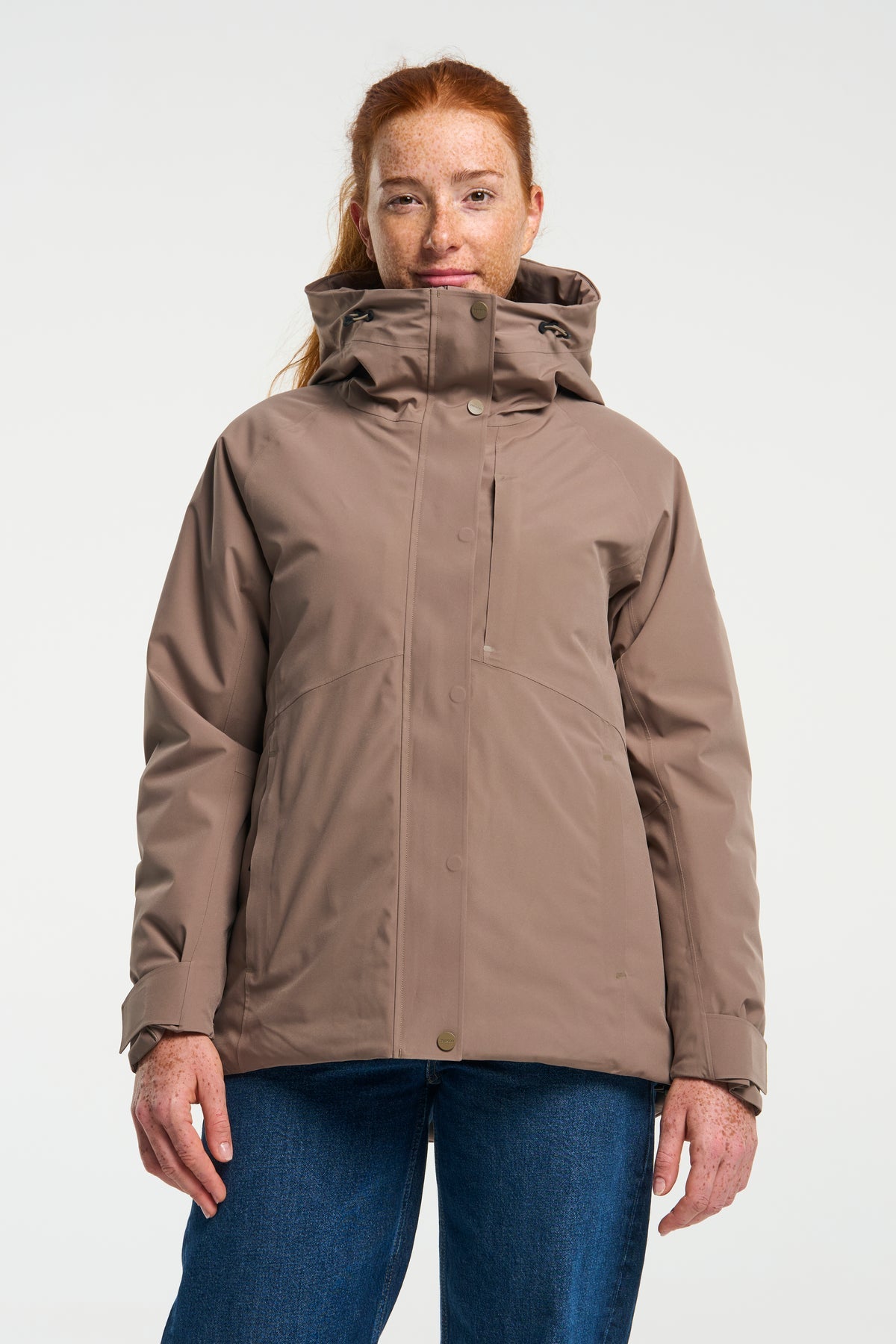 Tenson Vision Storm Jacket Women Braun, Produktansicht