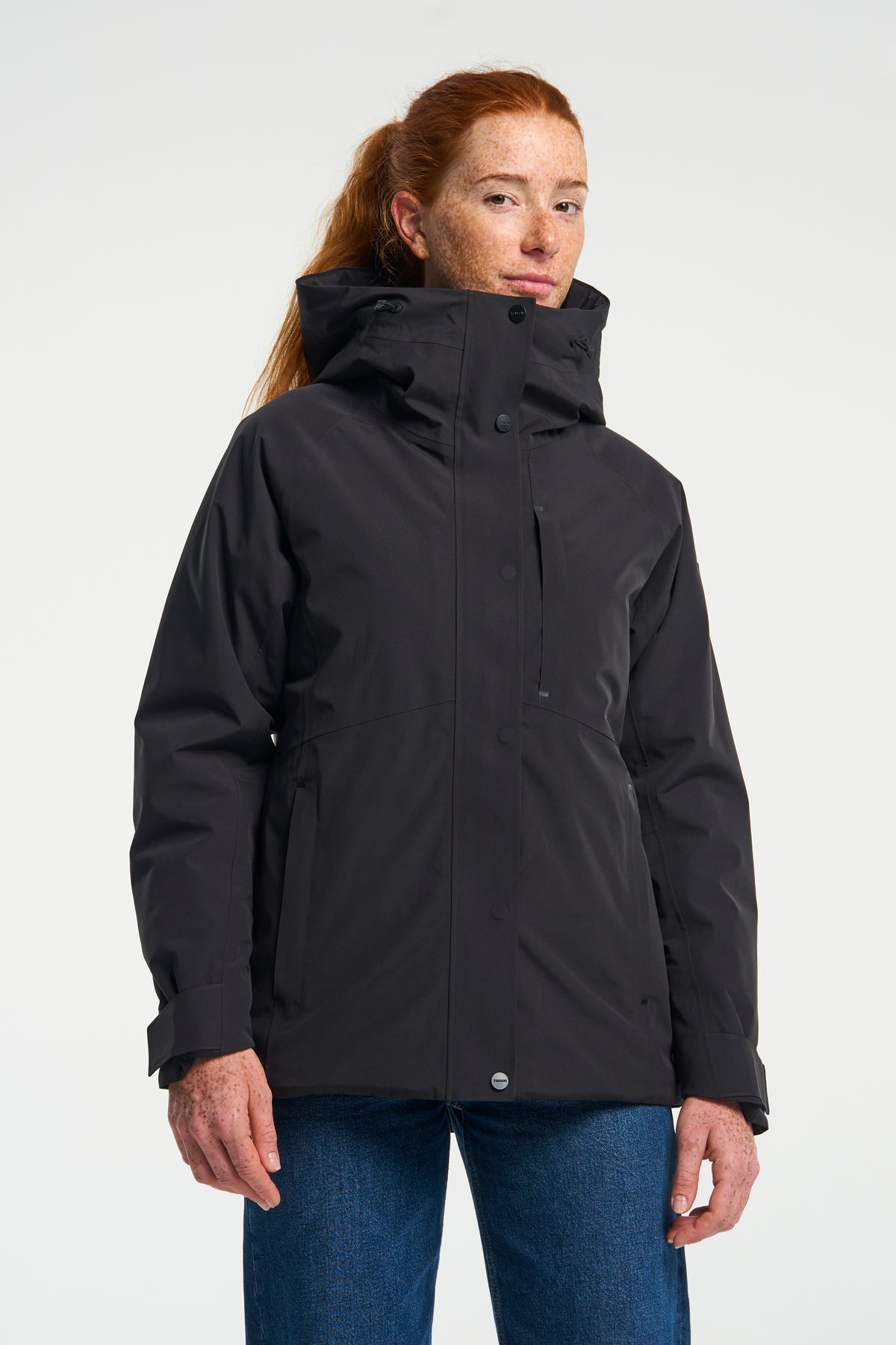 Tenson Vision Storm Jacket Women Schwarz, Produktansicht