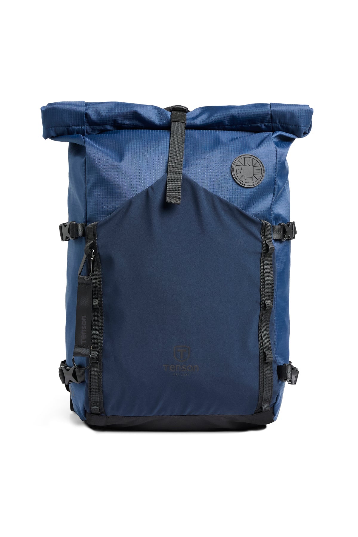 Tenson Camper Roll-Top Backpack 20/29 L Dunkelmarineblau, Vorderansicht