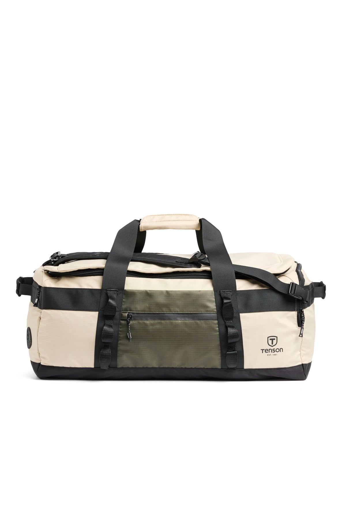 Tenson Camper Weekend Duffel 55L Olivgrün, Seitenansicht links