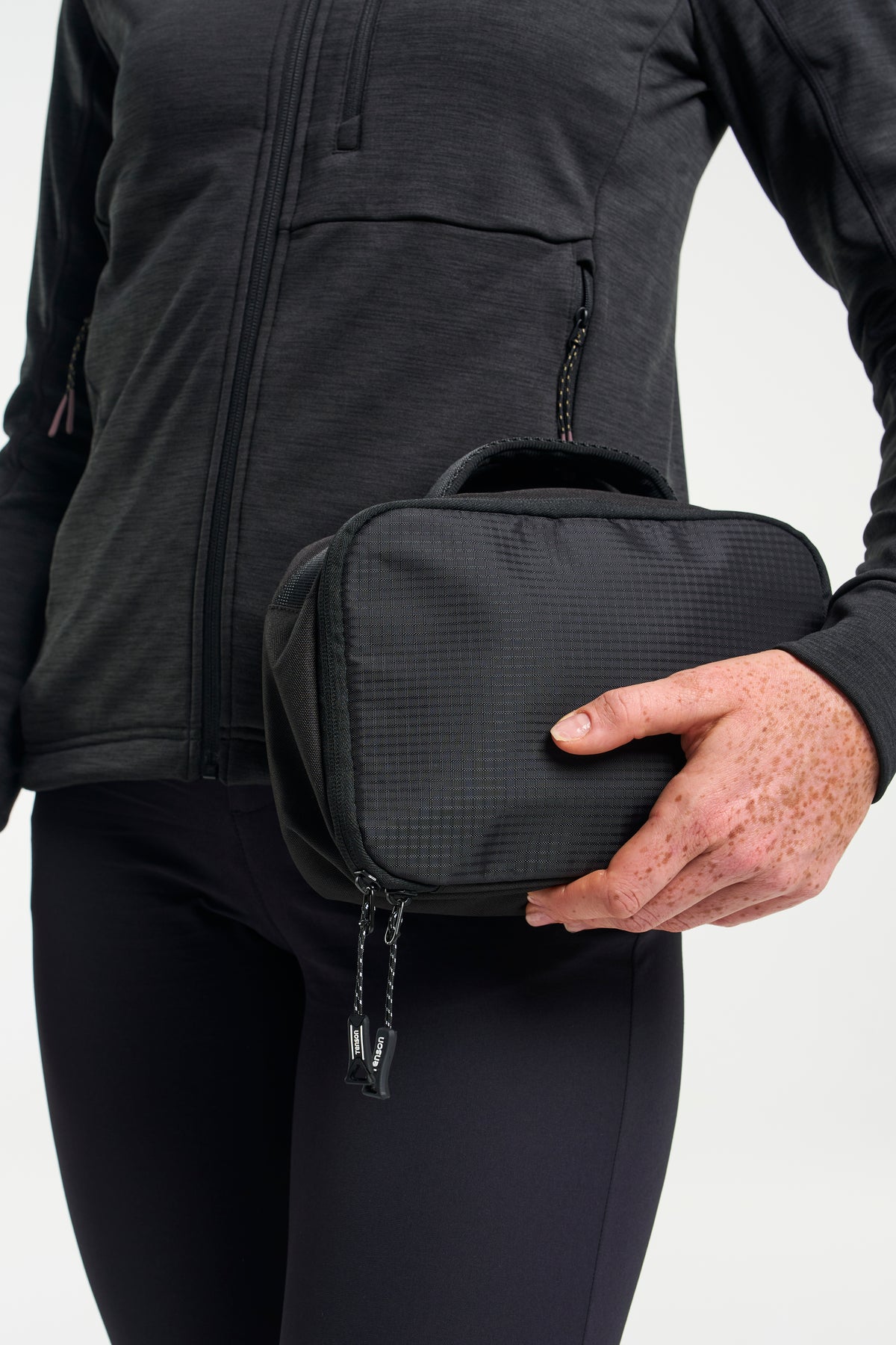Tenson Square Toilet Bag Schwarz, Produktansicht