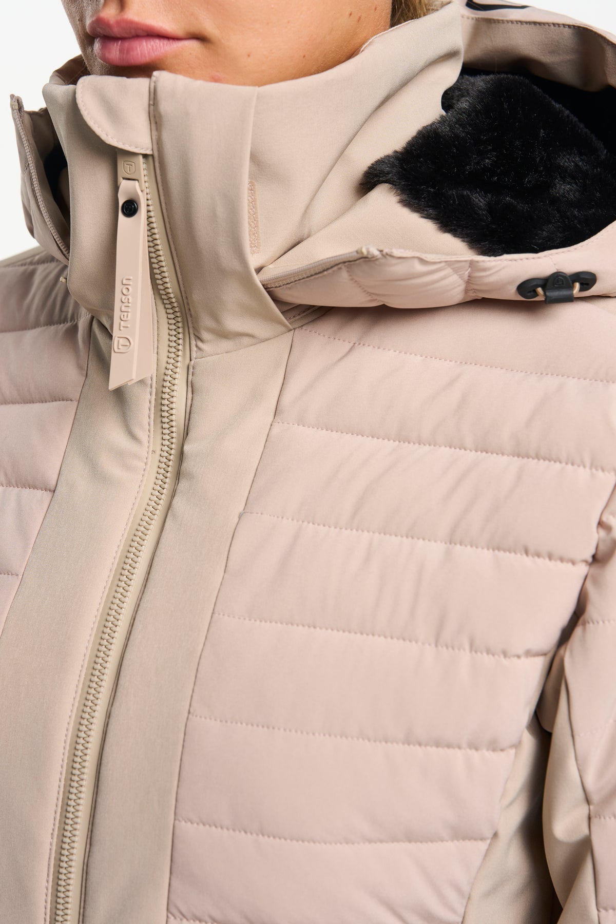 Tenson Caitlyn Jacket Women Sand, Produktansicht