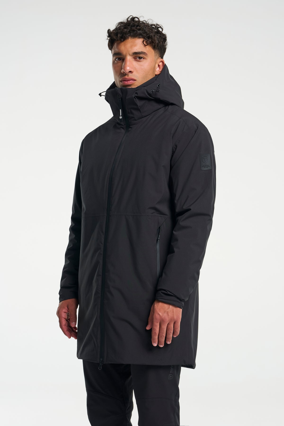 Tenson Transit Coat Men Schwarz, Produktansicht