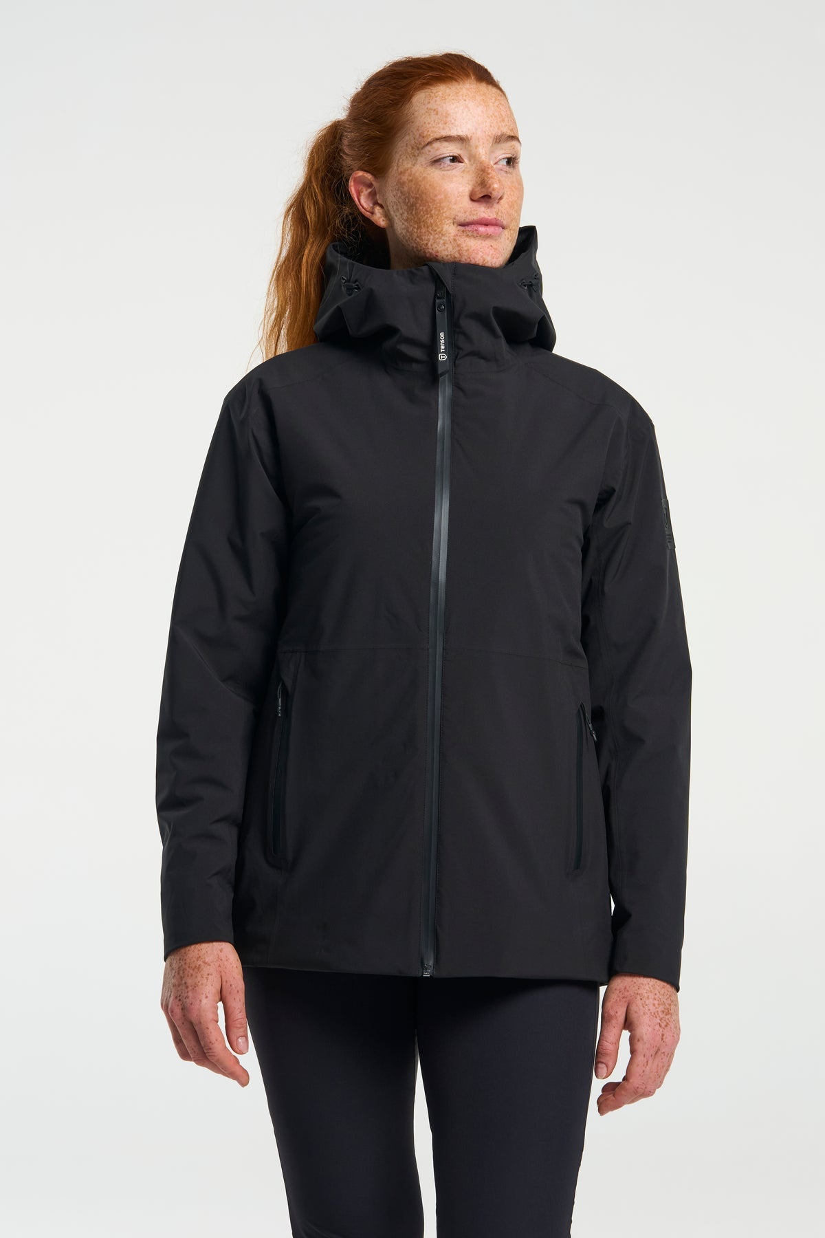 Tenson Transit Jacket Women Schwarz, Produktansicht