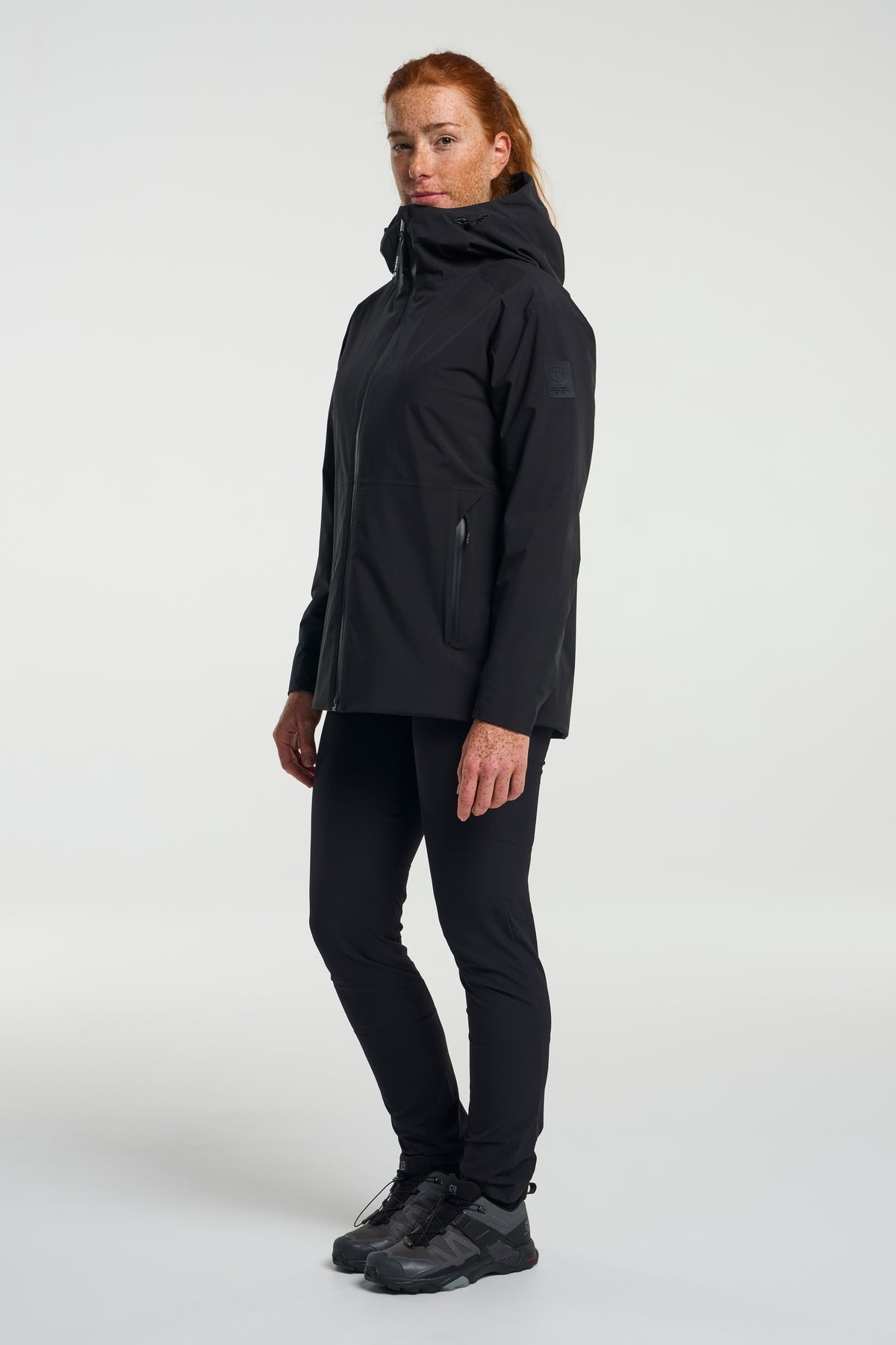 Tenson Transit Jacket Women Schwarz, Produktansicht