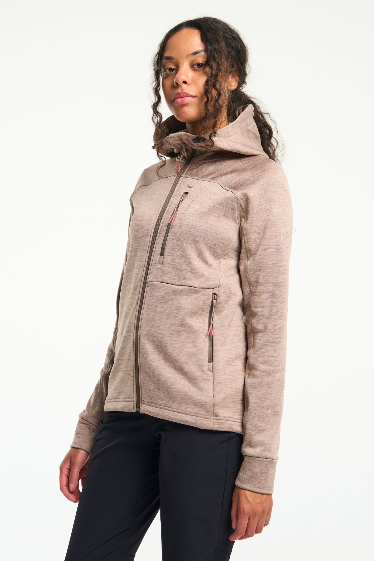 Tenson Nauka Hoodie Women Taupe, Produktansicht