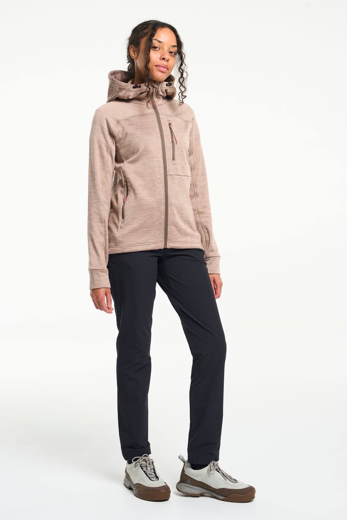 Tenson Nauka Hoodie Women Taupe, Produktansicht