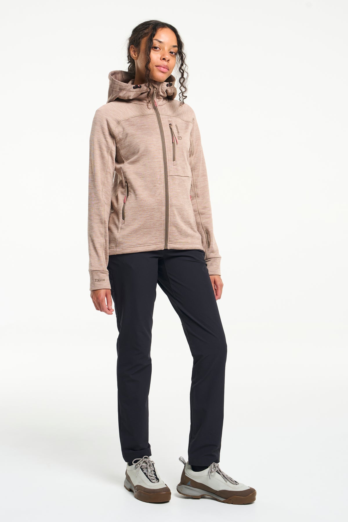 Tenson Nauka Hoodie Women Taupe, Produktansicht