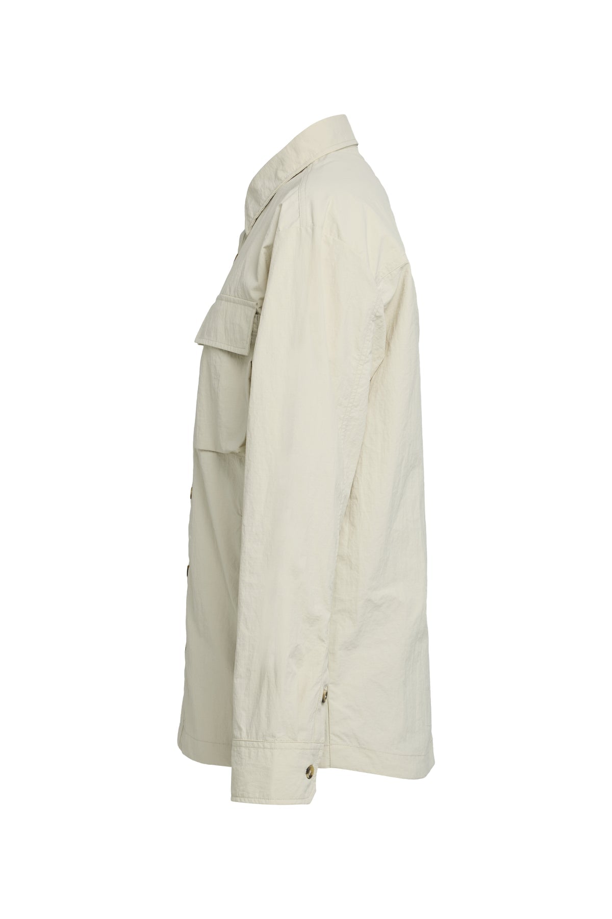 Tenson Authentic Overshirt Unisex Hellbeige, Seitenansicht links
