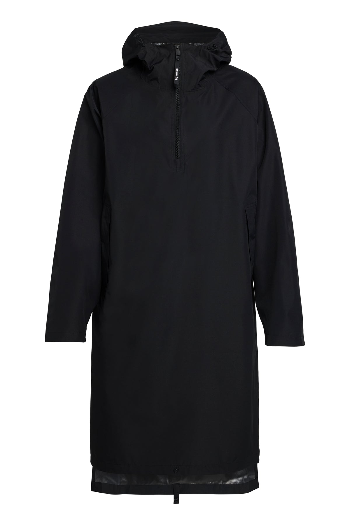 Tenson Protect Poncho Unisex Schwarz, Vorderansicht