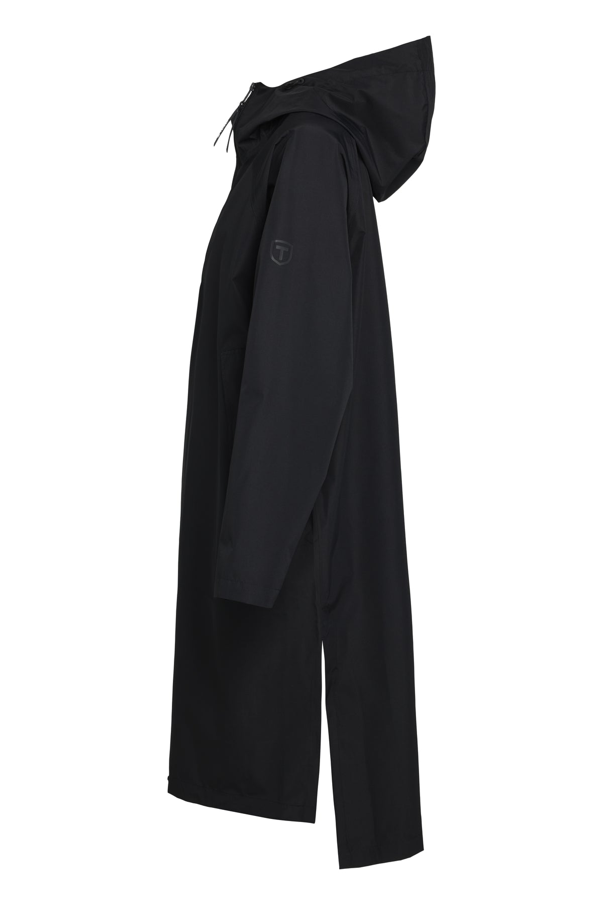Tenson Protect Poncho Unisex Schwarz, Seitenansicht links