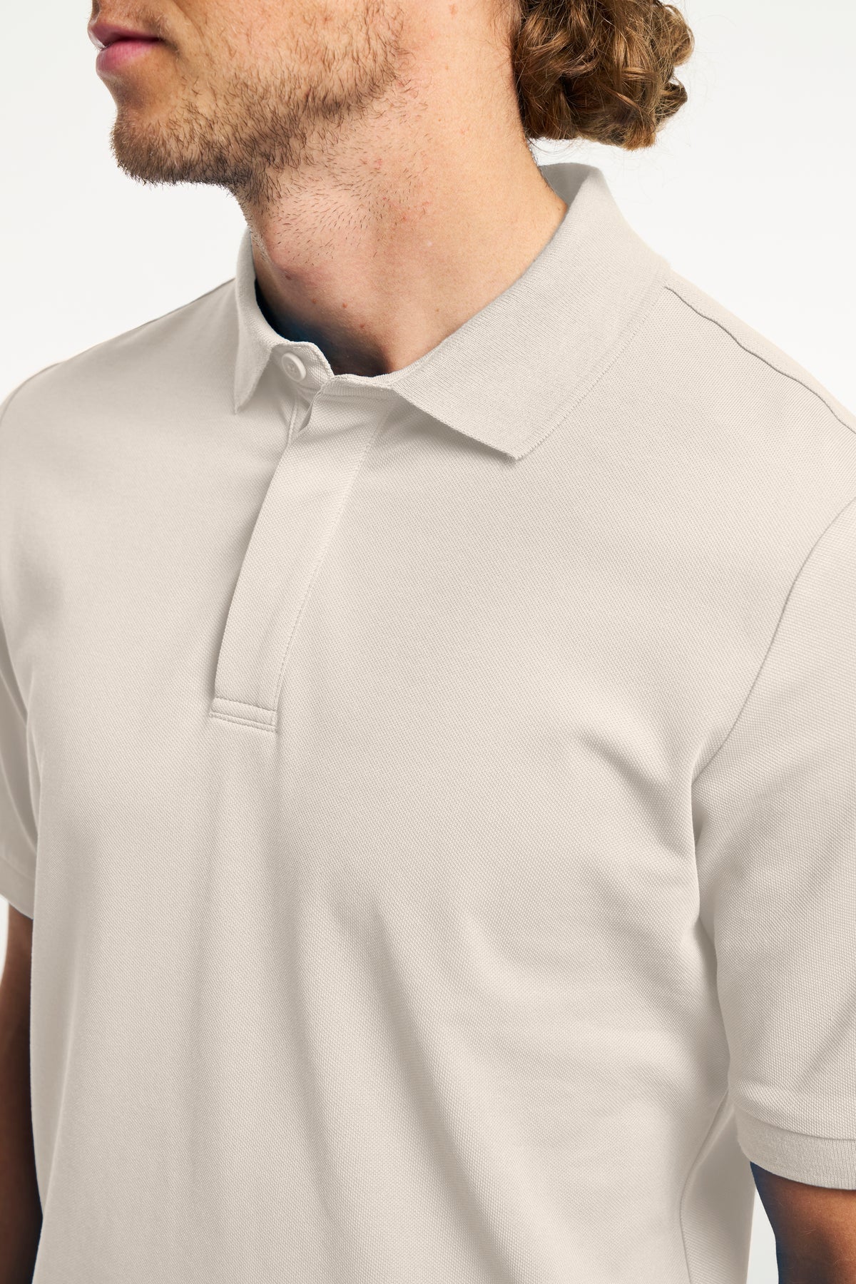 Tenson Prio Polo Men Sand, Produktansicht