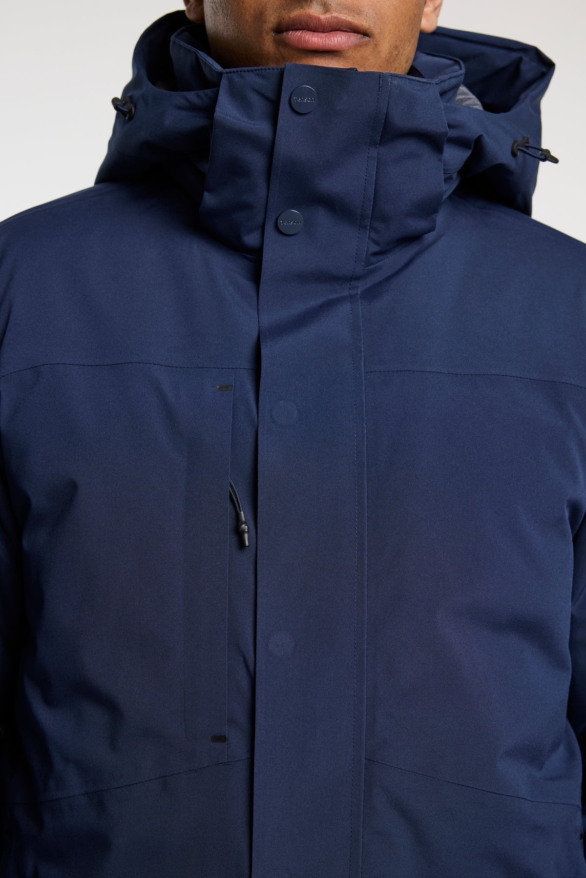 Tenson Barriér Jacket Men Dunkelmarineblau, Detailansicht