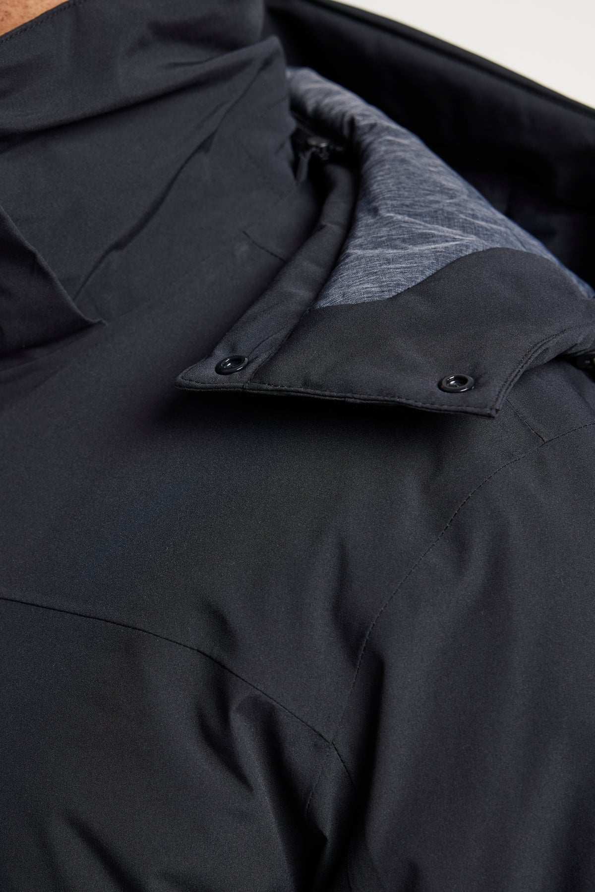 Tenson Barriér Jacket Men Schwarz, Detailansicht
