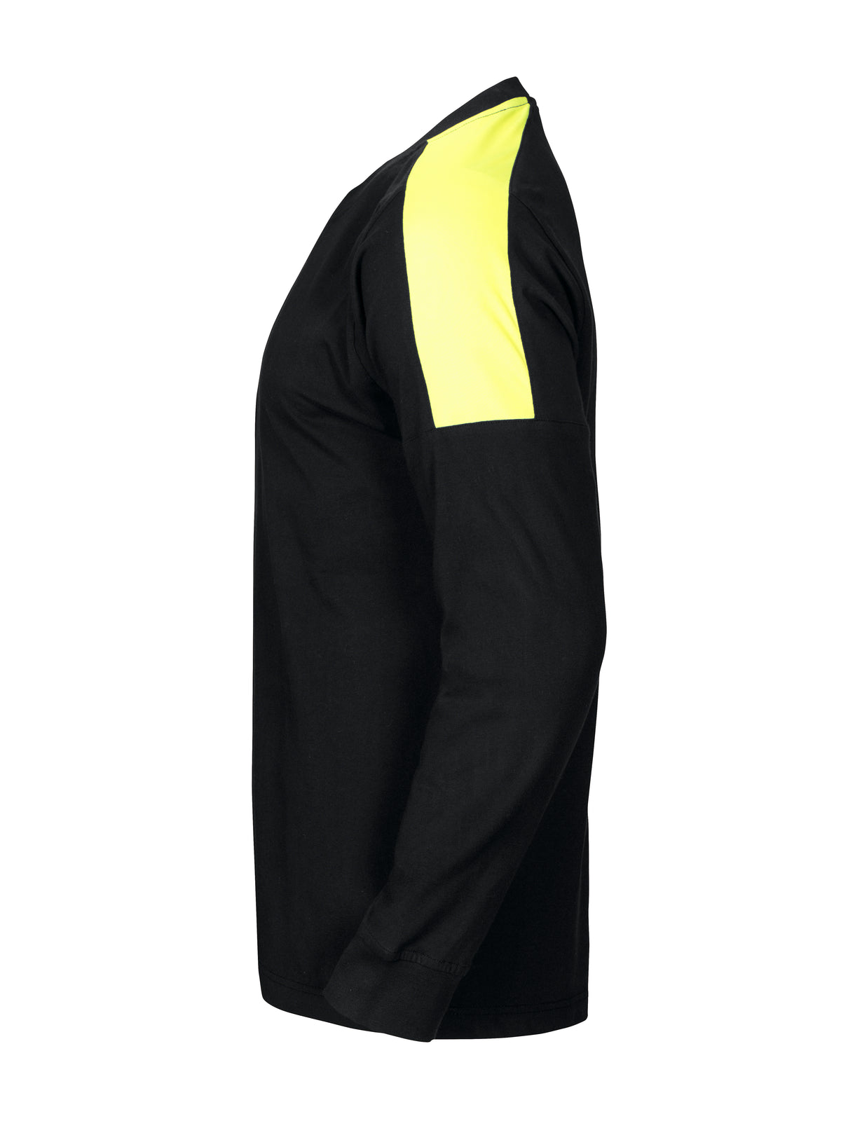 ProJob 2020 Langarm T-Shirt Schwarz/Gelb, Seitenansicht links