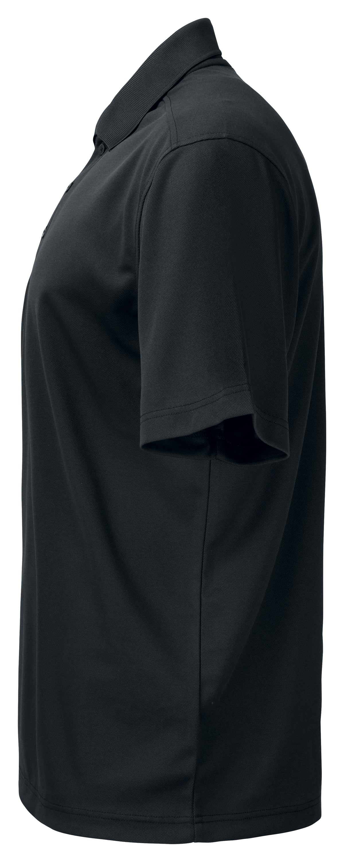 ProJob 2040 Function Polo Piqué Schwarz, Seitenansicht links