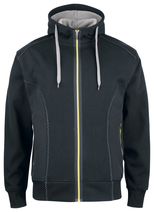 ProJob 2116 Kapuzenjacke Schwarz, Vorderansicht