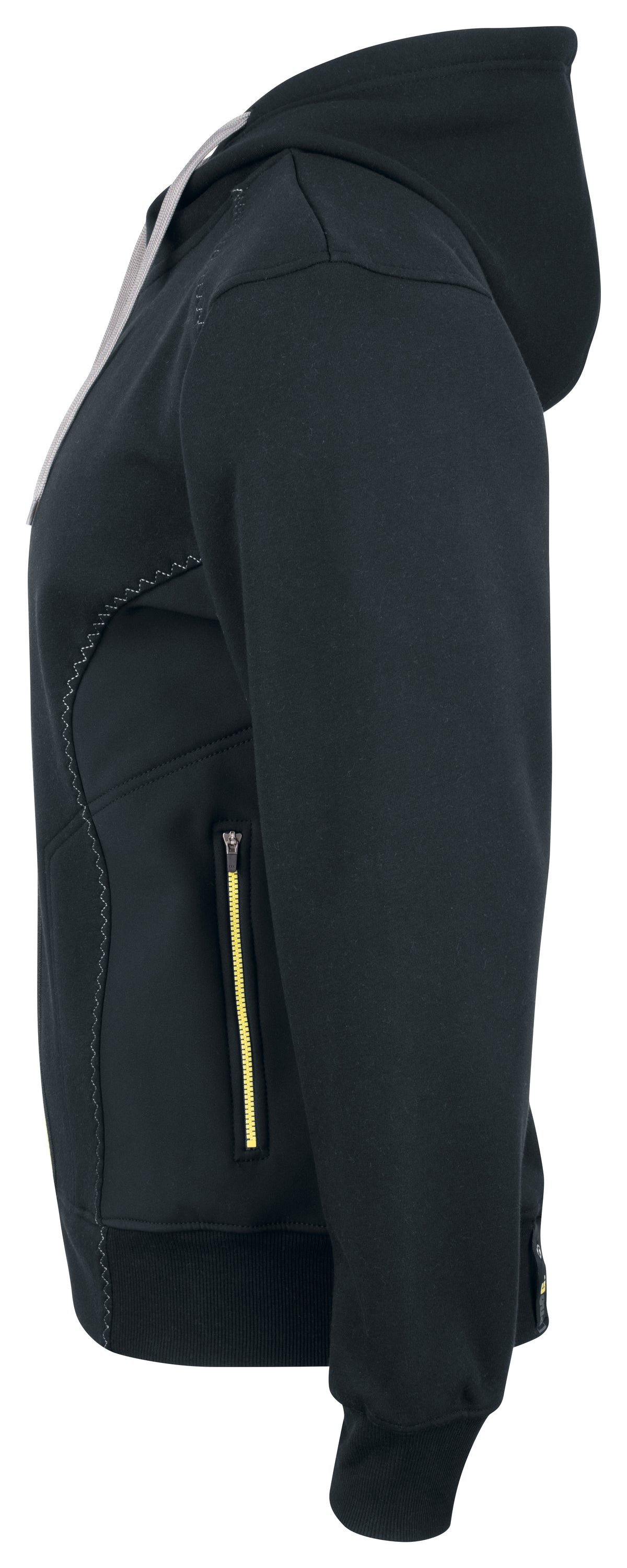 ProJob 2116 Kapuzenjacke Schwarz, Seitenansicht links
