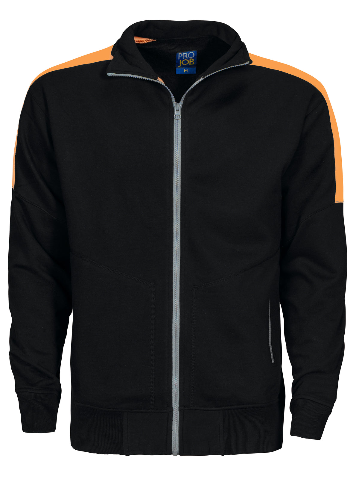 ProJob 2123 Sweatshirt Schwarz/Orange, Vorderansicht