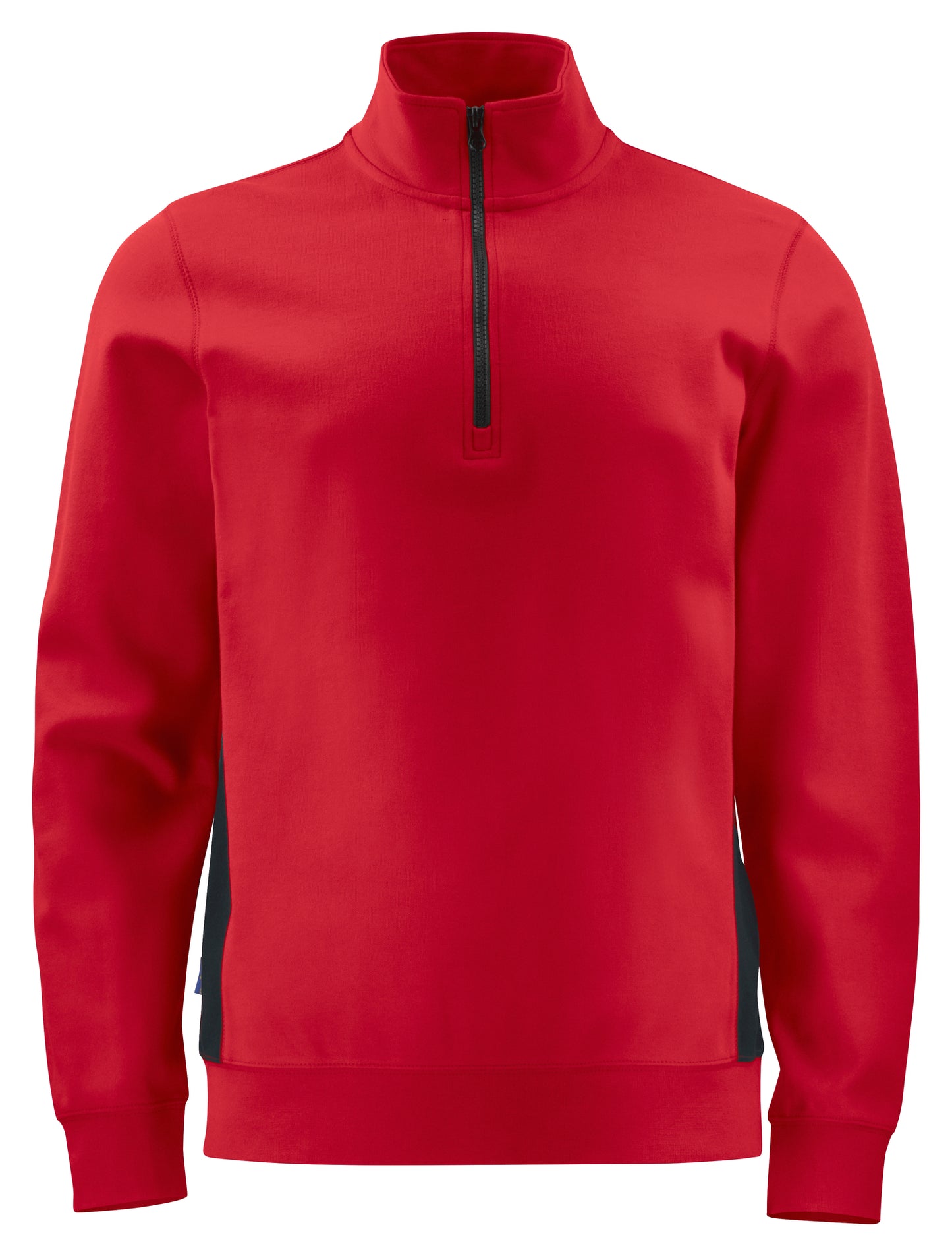 PRO JOB - 2128 Sweatshirt Half zip mit Kontrastelementen