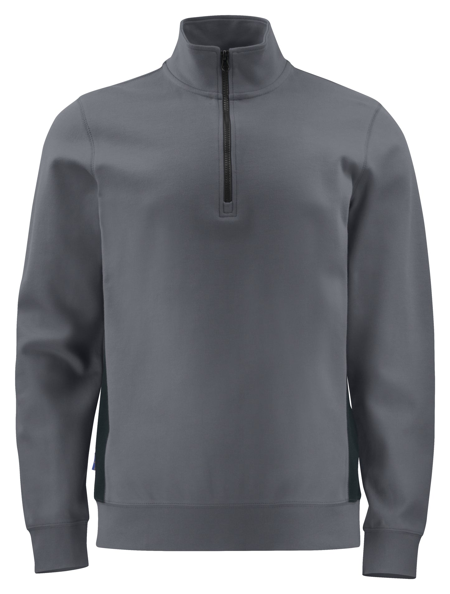 PRO JOB - 2128 Sweatshirt Half zip mit Kontrastelementen