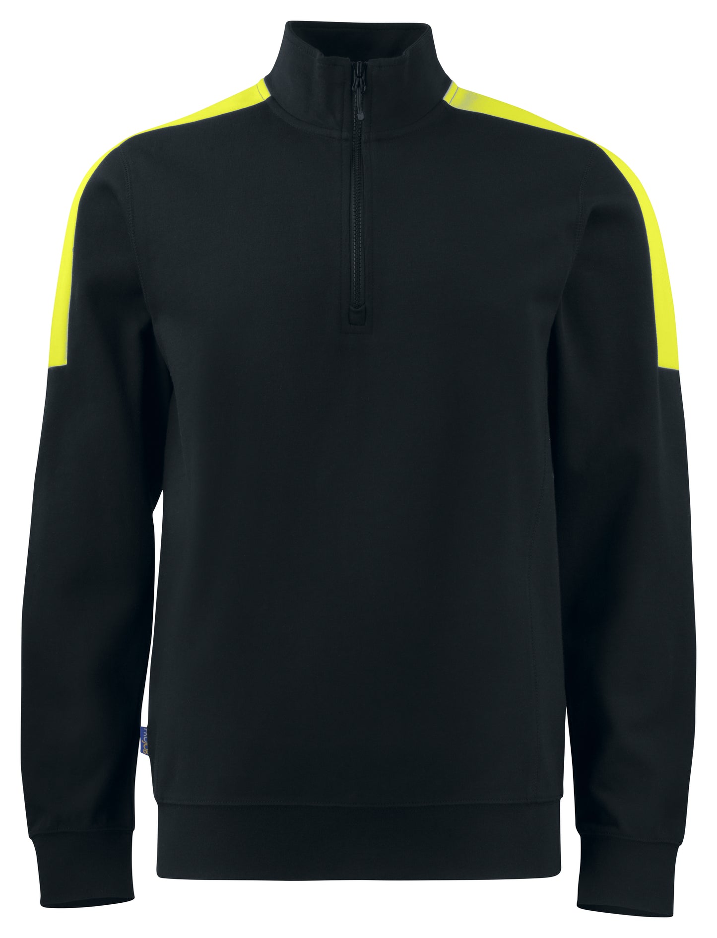 PRO JOB - 2128 Sweatshirt Half zip mit Kontrastelementen