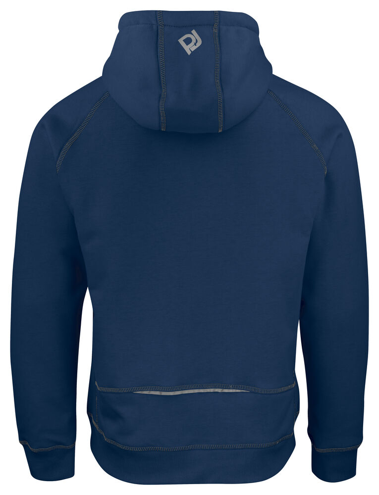 ProJob - 2130 Dickere Kapuzen Sweatshirt-Jacke mit Kontrastnähten