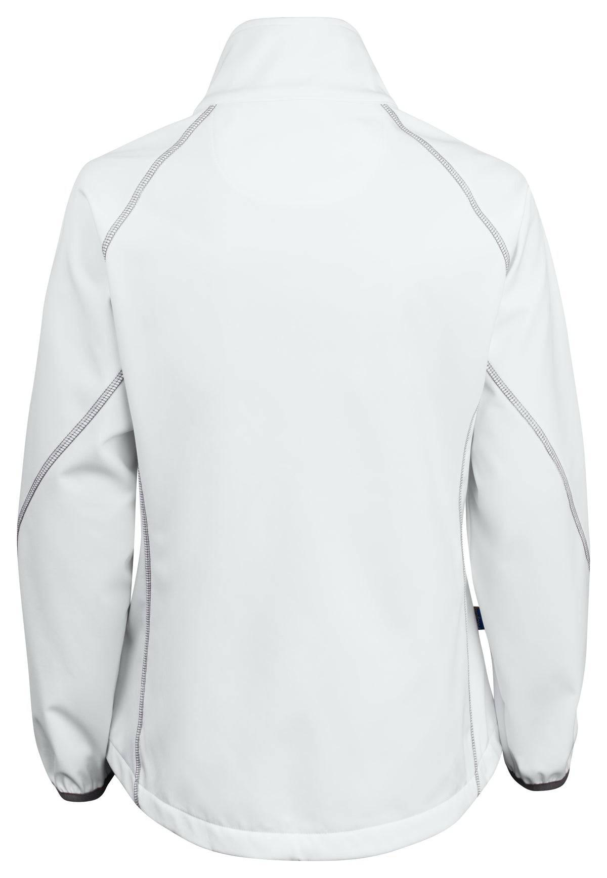ProJob 2423 Damen Softshell Jacke mit Kontrastelementen Weiss, Rückansicht