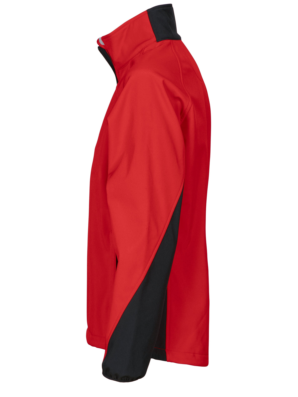 ProJob 2423 Damen Softshell Jacke mit Kontrastelementen Rot, Seitenansicht links