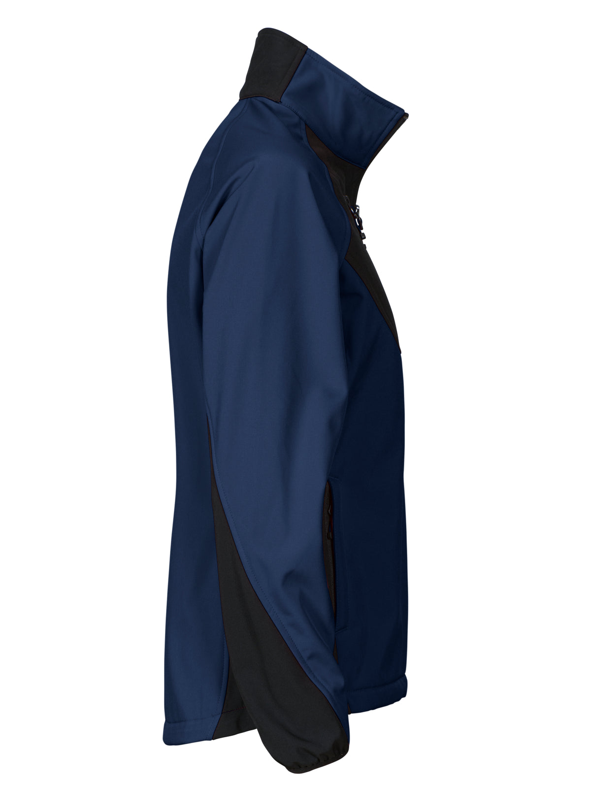 ProJob 2423 Damen Softshell Jacke mit Kontrastelementen Marine, Seitenansicht rechts
