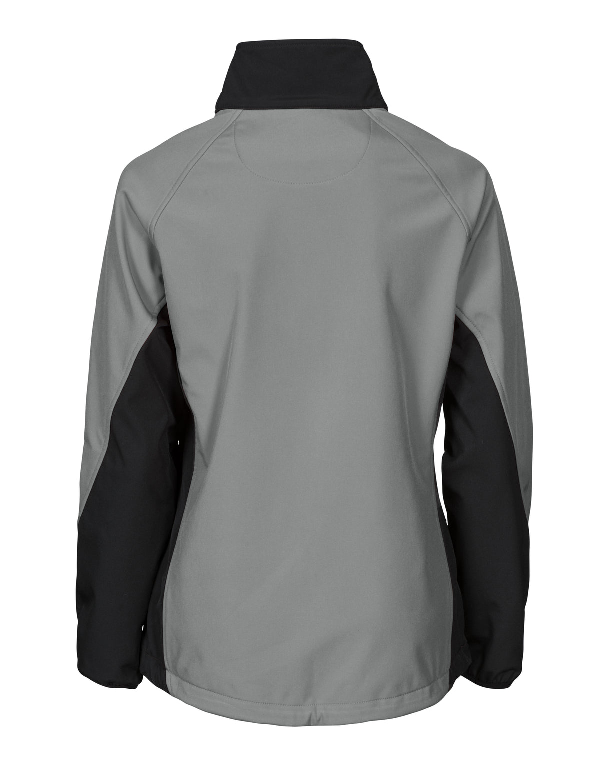 ProJob 2423 Damen Softshell Jacke mit Kontrastelementen Steingrau, Rückansicht