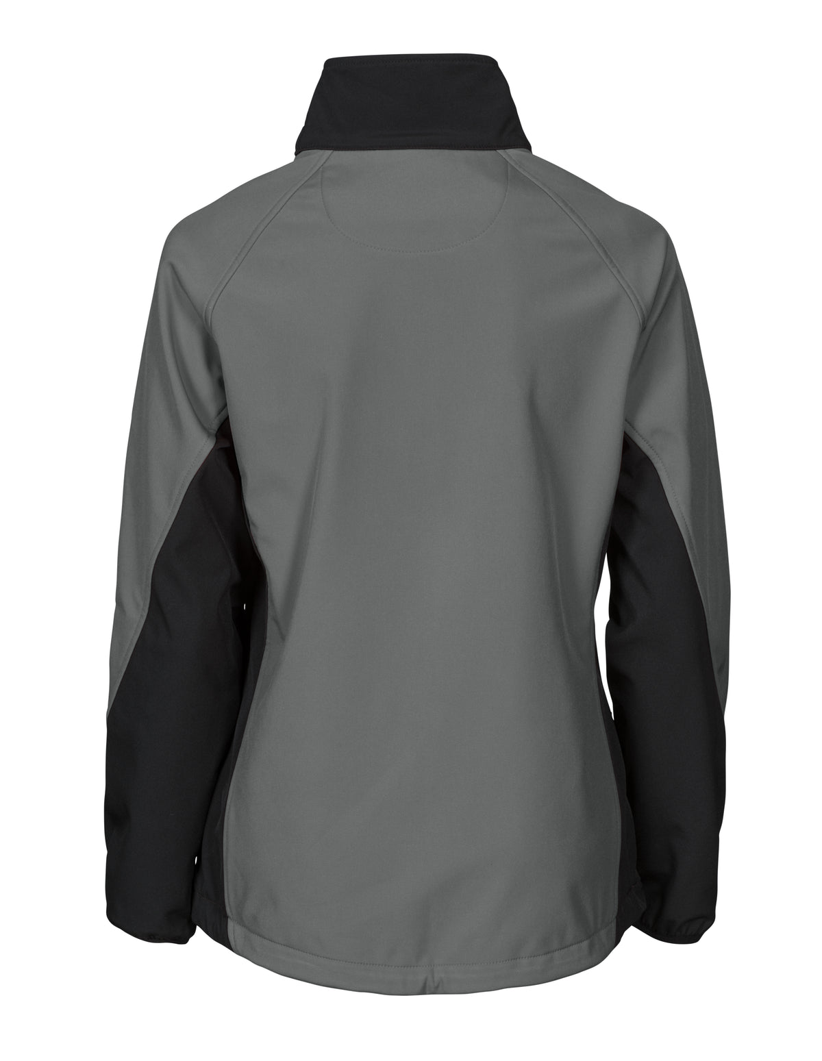 ProJob 2423 Damen Softshell Jacke mit Kontrastelementen Grau, Rückansicht