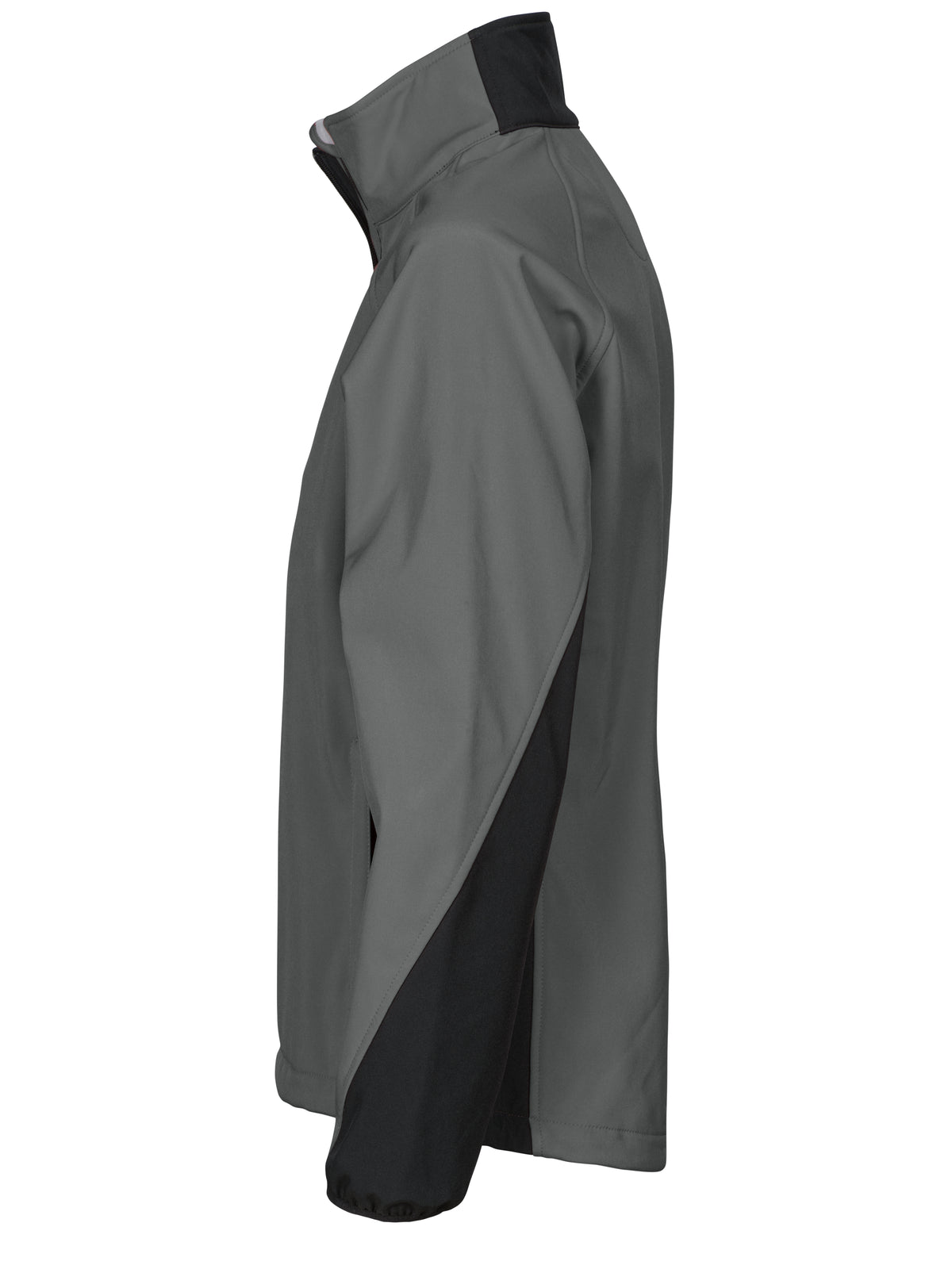 ProJob 2423 Damen Softshell Jacke mit Kontrastelementen Grau, Seitenansicht links