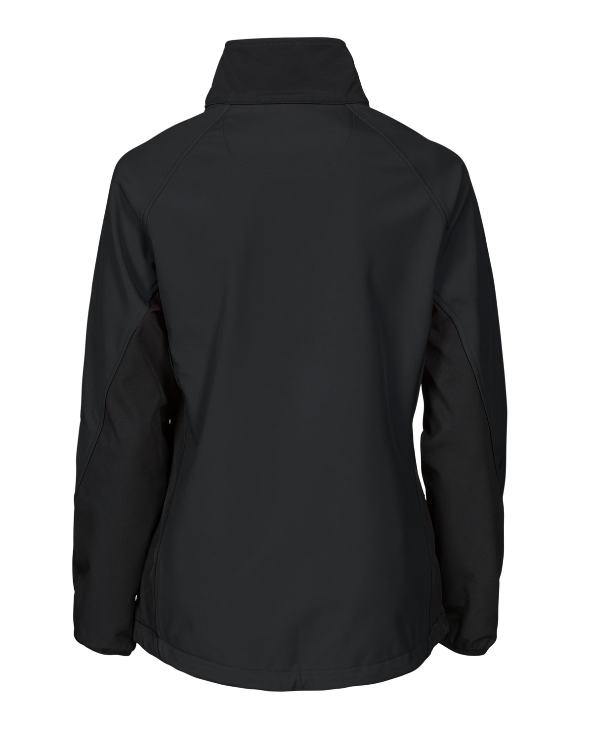 ProJob 2423 Damen Softshell Jacke mit Kontrastelementen Schwarz, Rückansicht