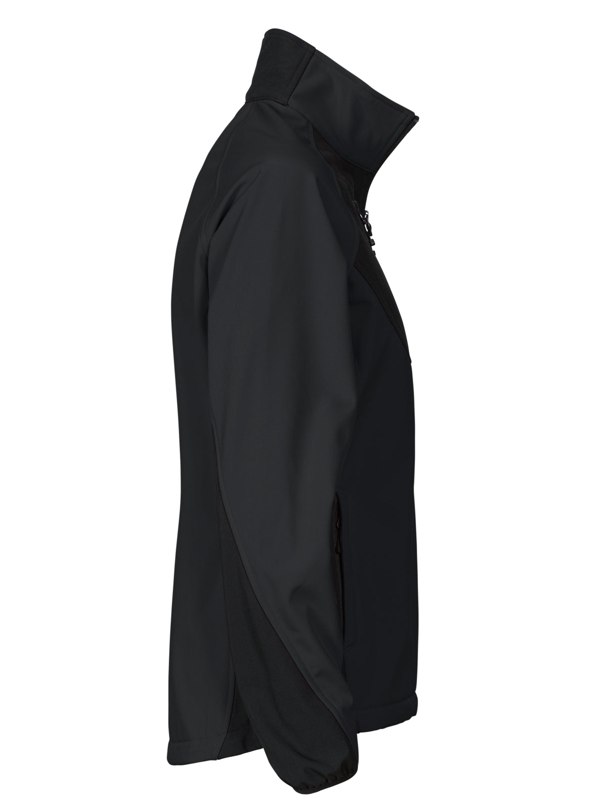 ProJob 2423 Damen Softshell Jacke mit Kontrastelementen Schwarz, Seitenansicht rechts