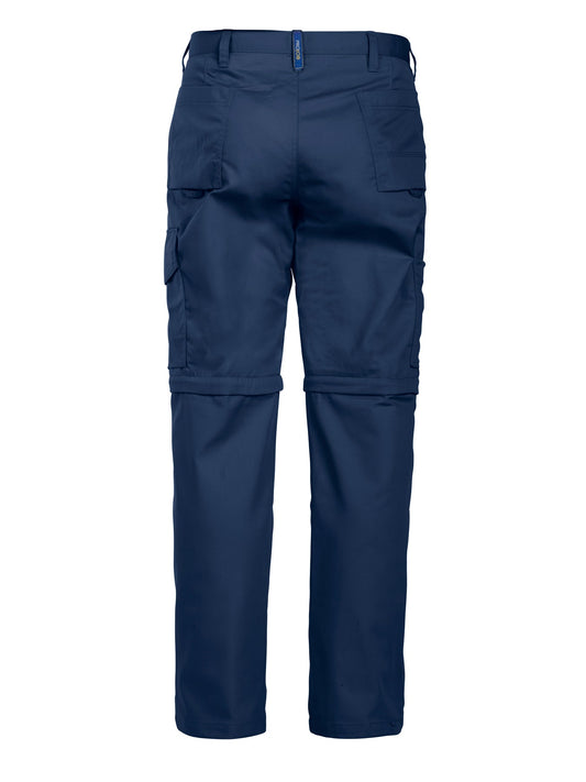 ProJob 2502 Zip Off Arbeitshose Gerader Schnitt Marine, Rückansicht