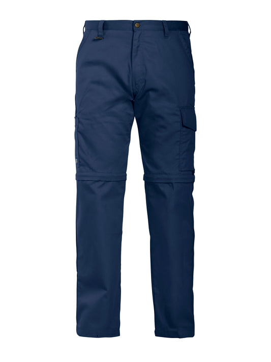 ProJob 2502 Zip Off Arbeitshose Gerader Schnitt Marine, Vorderansicht